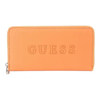 GUESS PVC Wallet Medium Size Women's Orange