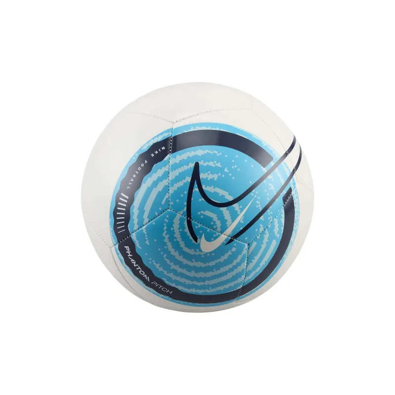 Nike Size 4 Ball No. 5 Soccer Rubber Machine Stitched Soccer Ball Unisex White/Fury Blue/Blackened Blue-0
