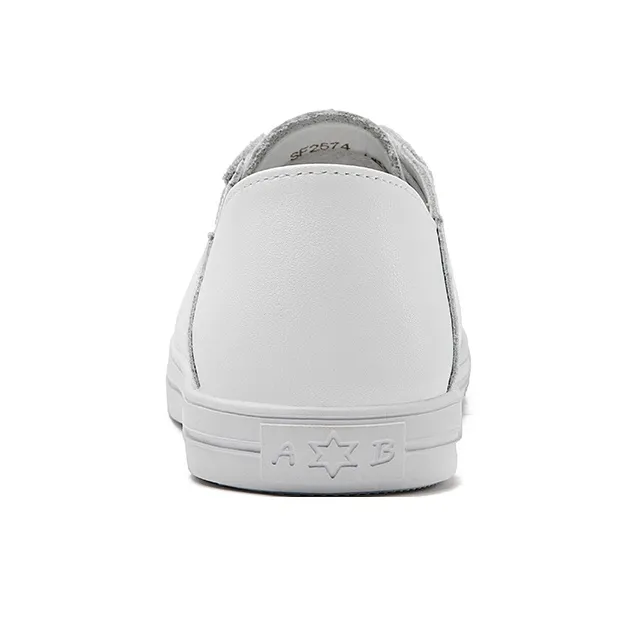 CARTELO Comfortable White Sneakers Non slip Lightweight Low Top Skateboard Shoes Women's-6
