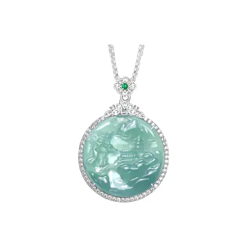 Jade Is Boundless Glutinous Jade Jadeite Necklaces Unisex