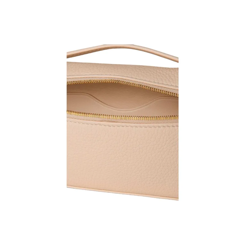 Loro Piana Cow Leather Clutch Mini Women's Cream Honey & Sun Gold-4