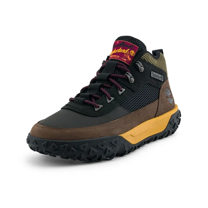 Timberland Greenstride Motion 6 Slip-Resistant Mid-Top Trekking Shoes Men's Black Brown-2