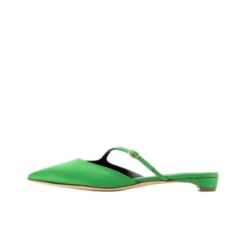 Rupert Sanderson Wrap-toe Slippers Women's Green