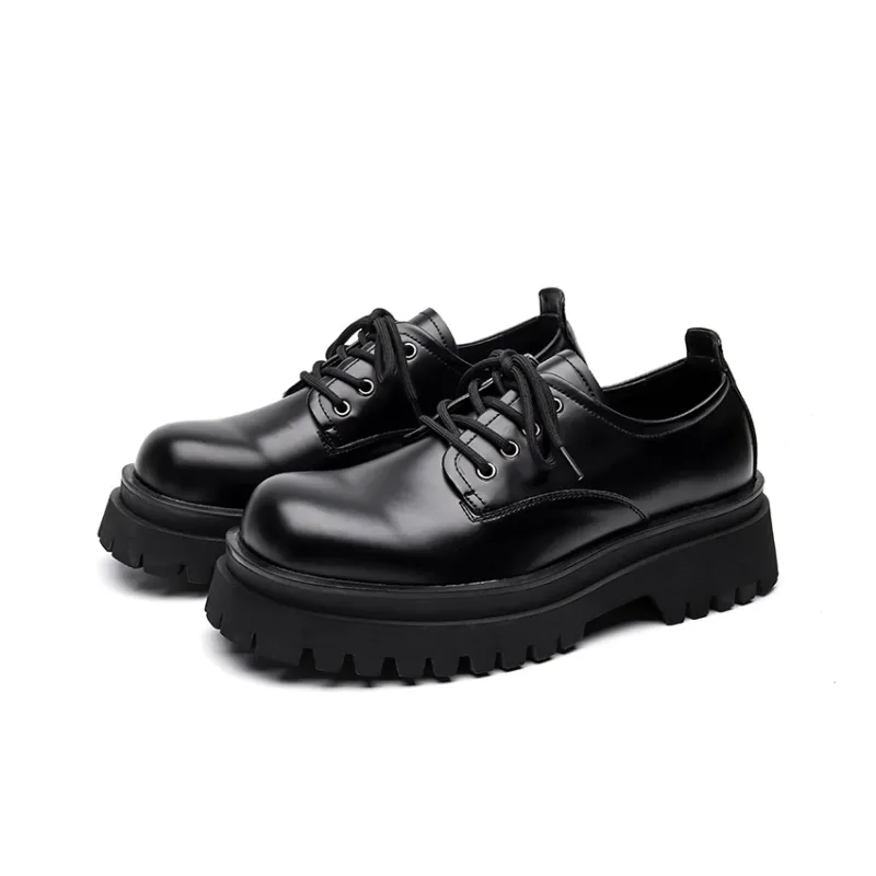 Chi Wolf Derby Shoes Breathable Height Increasing Low-Top Casual Shoes Unisex-5