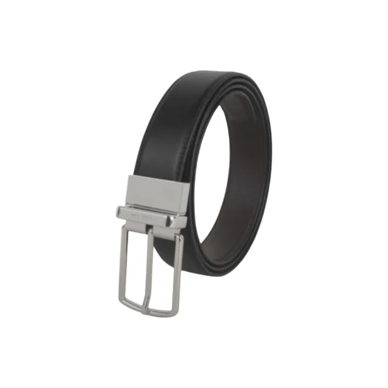 COACH Cow Leather Leather Belts Men's Black --0