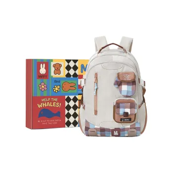 Miffy Fabric Backpack Women's Khaki/Pink