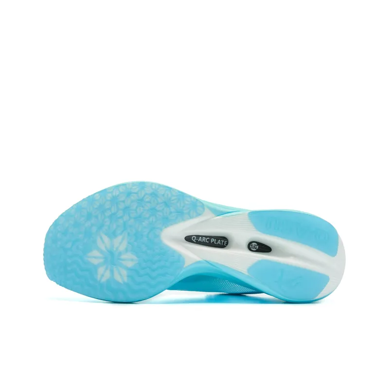 QIAODAN Flying Shadow PB4.0 Running Shoes Women's Low Top Cirrus Blue Jordan White-4