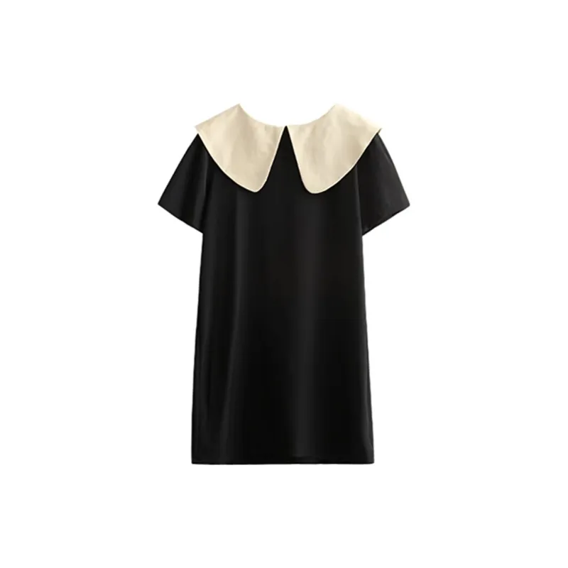 Incolore Short Sleeved Dresses Women's Black-1