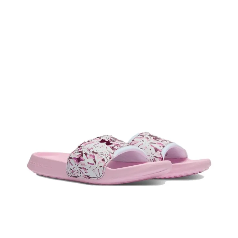 Under Armour Ignite Slip Resistant Abrasion Resistant Slide Slippers Women's Light Galaxy Pink-2
