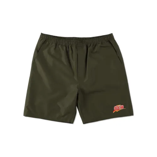 WIND AND SEA Nissin UFO Instant Noodles Casual Shorts Unisex Olive Green