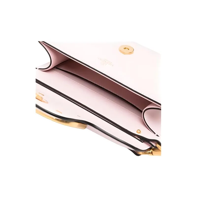 Valentino Locò Calfskin Shoulder Bag Women's Pink-4