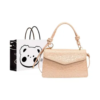 NX DOUGHNUT PU One Shoulder Handbag Regular Women's Gray/Black/Silver/Beige