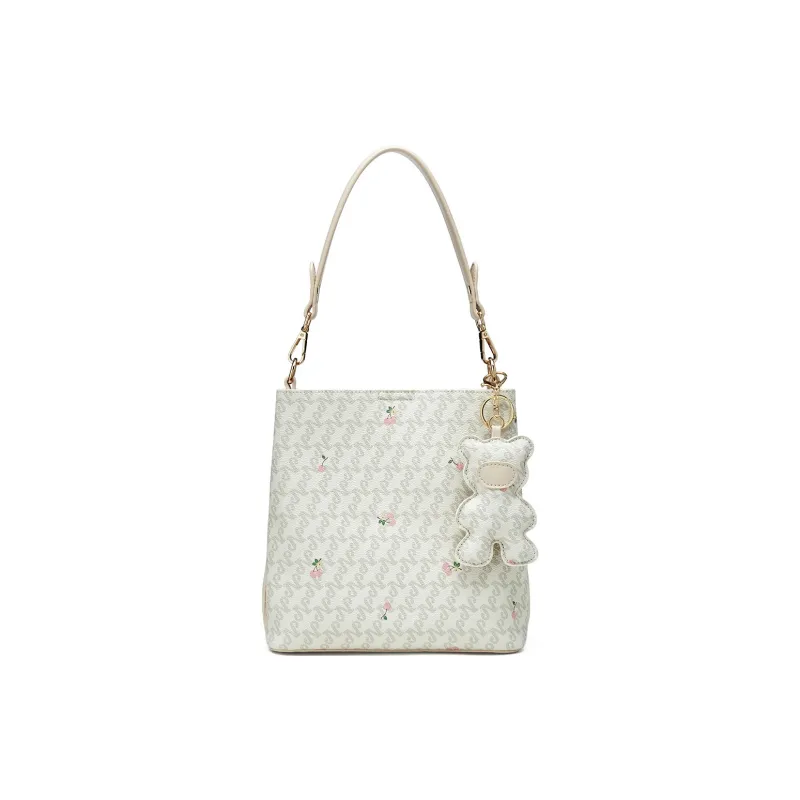 JOSINY PU Bucket Bags Crossbody Bag, Shoulder Bag Women's Beige/Light Pink/Coffee-5