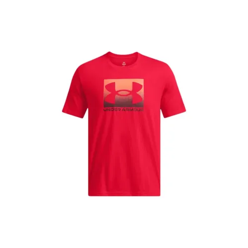 Under Armour Boxed T-Shirts Men Red/Burgundy