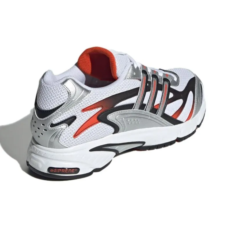 Adidas Temper Run 2.0 Anti Slip Wear Resistant Low Top Casual Running Shoes Men's White Black Orange-3