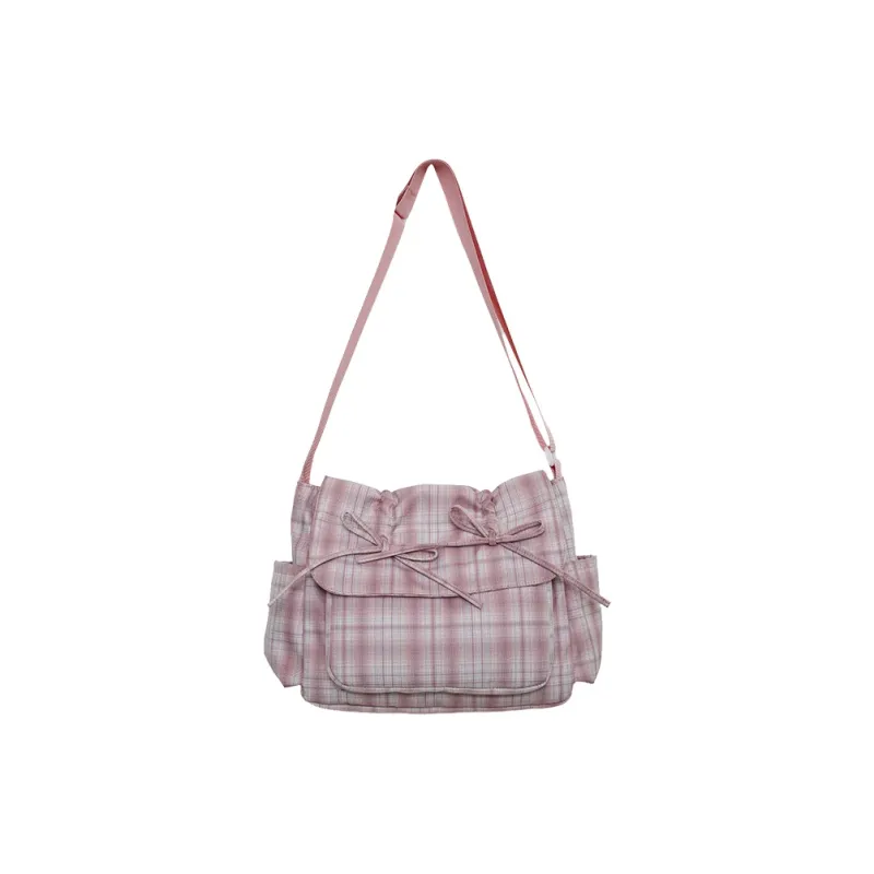 Parker Bear Nylon Backpack Shoulder Bag Crossbody Bag Regular Women's Pink/Purple-0