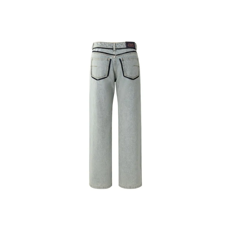Charlie Luciano Jeans Unisex Gray White-1