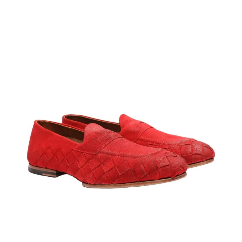 Silvano Sassetti Loafers Men's Red-2