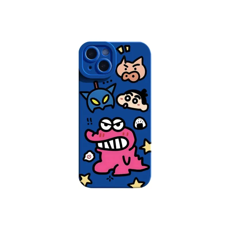 Mivana Silicone Material Crocodile Shin Chan Phone Cases Suitable For Apple XSMAX Cartoon-5