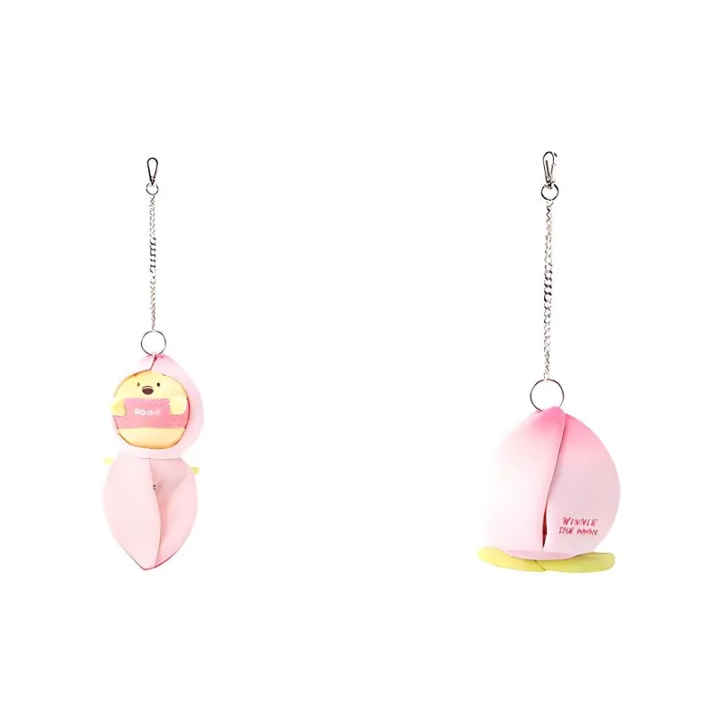 Disney Peachy Collection Winnie The Pooh Dolls Plush Pendant 12cm High 6.5cm Length-2