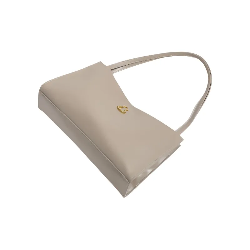 H YXIANG PU Tote Handbag, Shoulder Bag Regular Women's Black/Beige-9