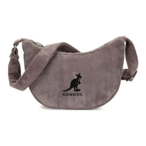 KANGOL Velvet Shoulder Bag Crossbody Bag Women's Brown