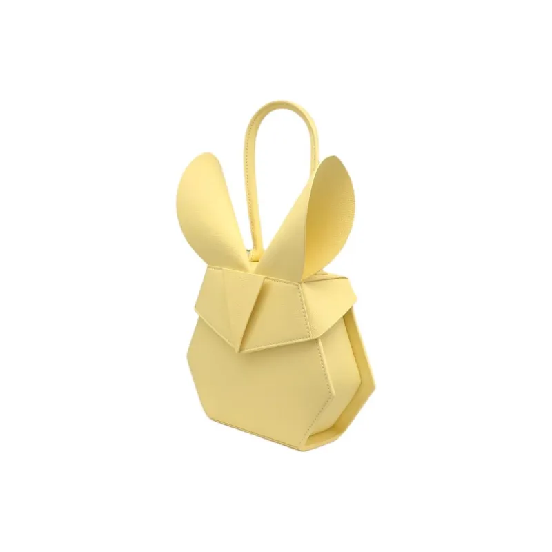 BEDROOM SOCIETE BEDRU：M SCSJETE Cow Leather One Shoulder Handbags Women's Yellow-1
