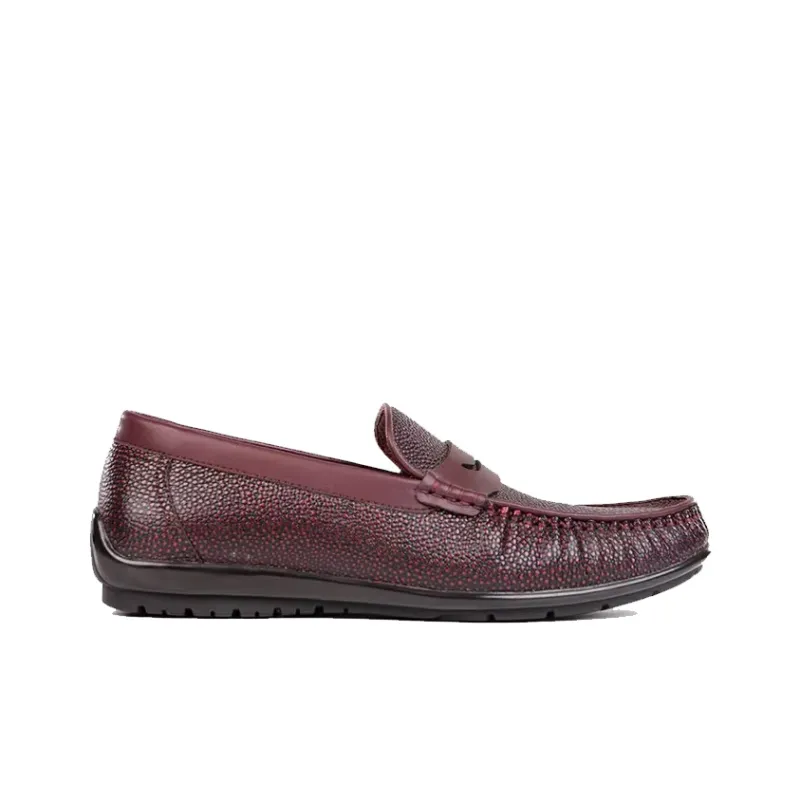 Raidy Boer Loafers Men's Burgundy-1