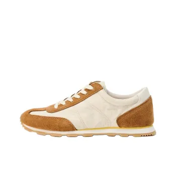 ZARA Low Top Casual Shoes Women's Brown Yellow