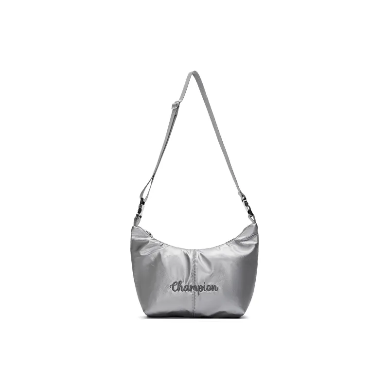 Champion Fabric Shoulder Bag Regular Unisex Silver/Medium Gray/Black/Light Blue-17