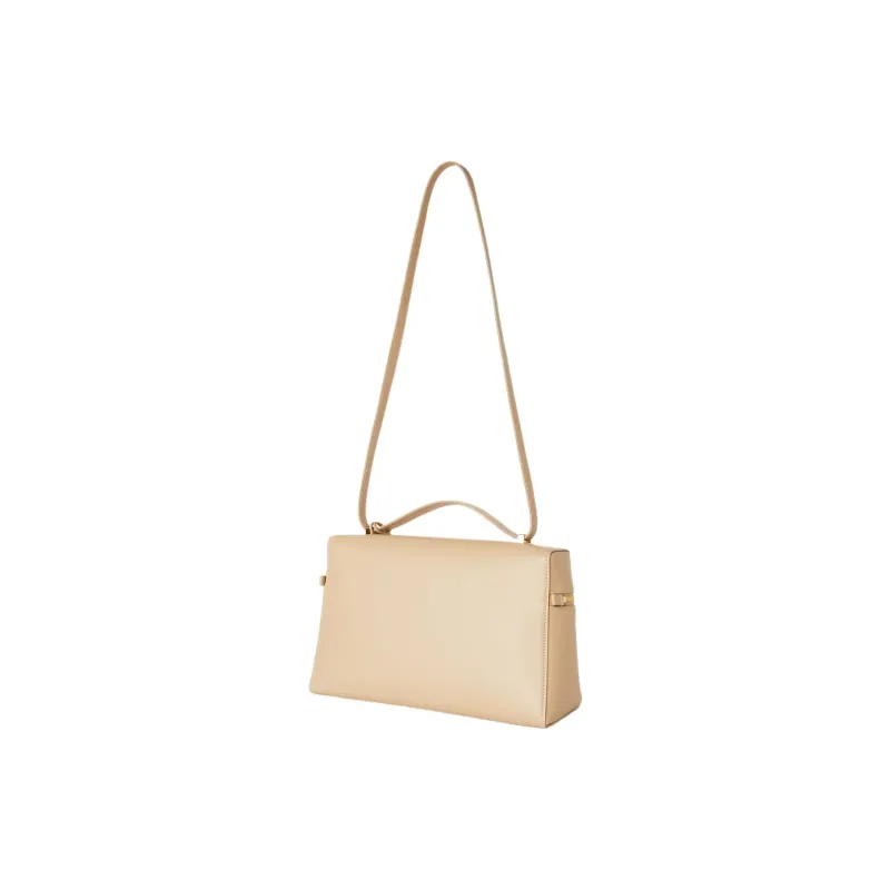 Loro Piana Extra Bag Cow Leather Crossbody One Shoulder Handbag Women's Light Lacteal-2
