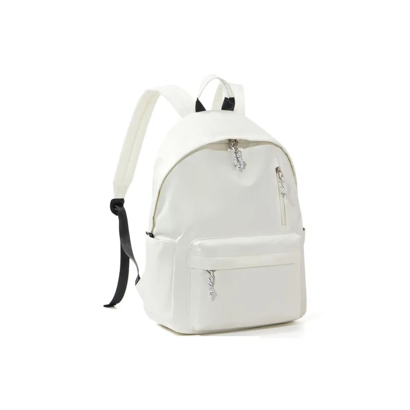 WONHOX Fabric Laptop Backpack Regular Unisex Black/White-9