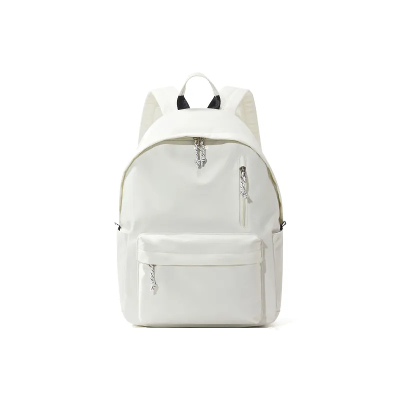 WONHOX Fabric Laptop Backpack Regular Unisex Black/White-7