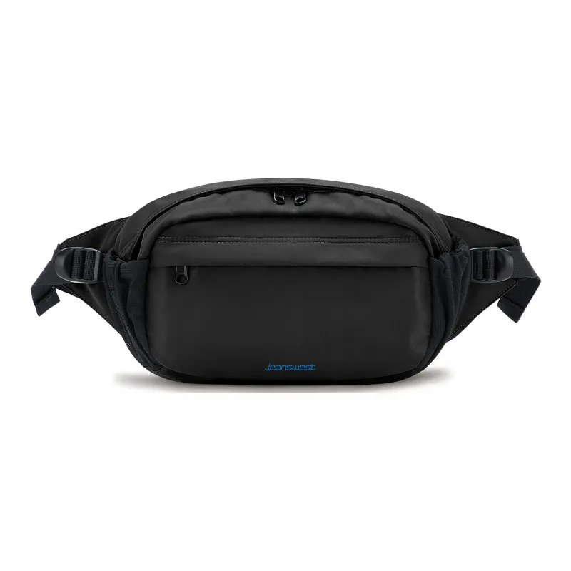 JEANSWEST Fabric Dumpling Bag One Shoulder Crossbody Sling Bag Fanny Pack Regular Unisex Black/Gray/Army Green-0