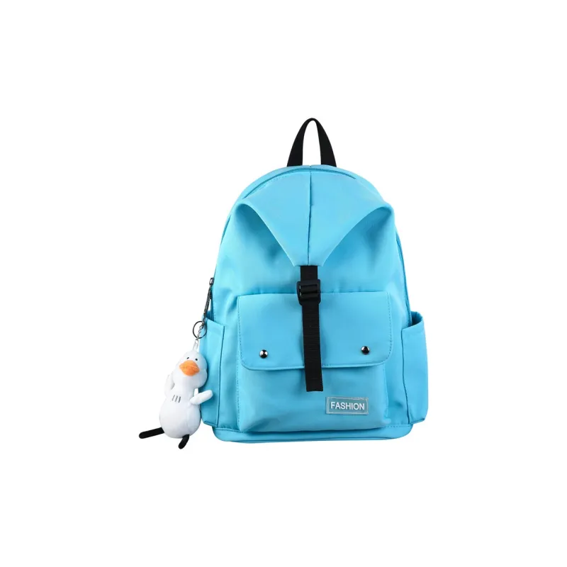 Venerable Brahma Canvas Backpack Unisex White/Black/Green/Blue-11