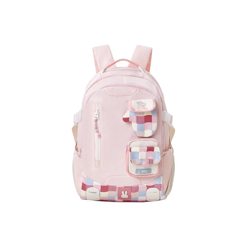 Miffy Fabric Backpack Women's Khaki/Pink-15