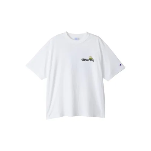 Champion Yusuke Komori Collaboration Model T-Shirts Unisex White