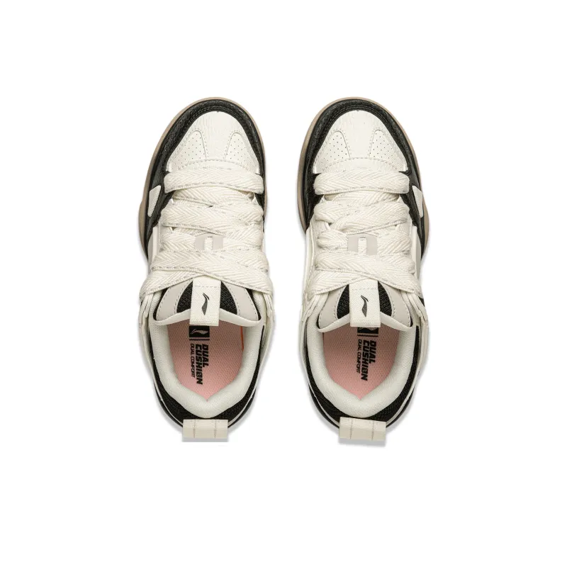 LiNing Jingcheng 2.0 V2 Low-Top Skateboard Shoes Women's Oat Gray-3