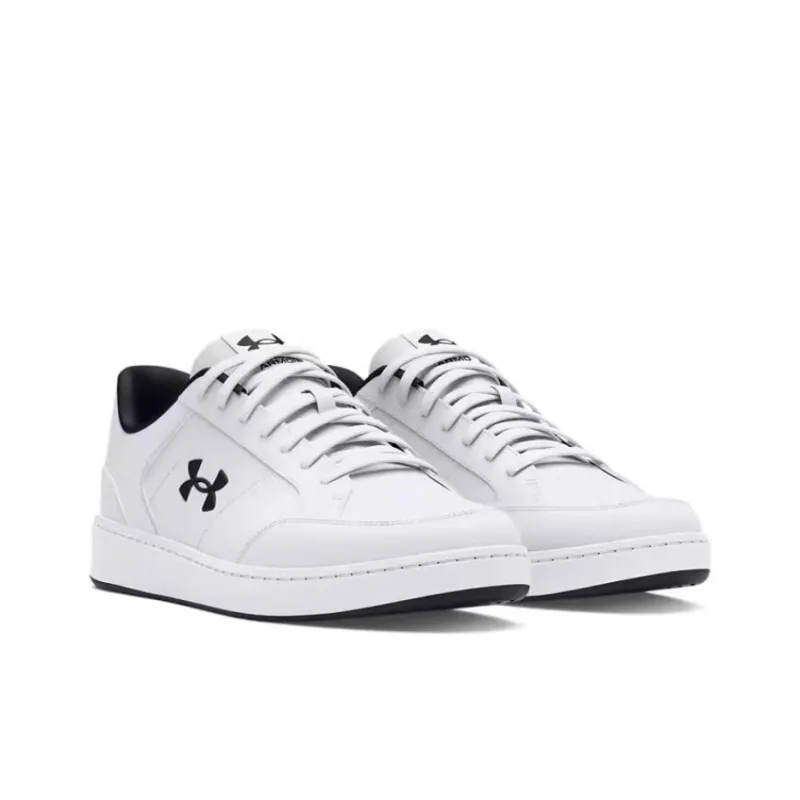 Under Armour Official Slip Resistant, Abrasion Resistant, Lightweight Low Top Skateboard Shoes Men's White Black-3