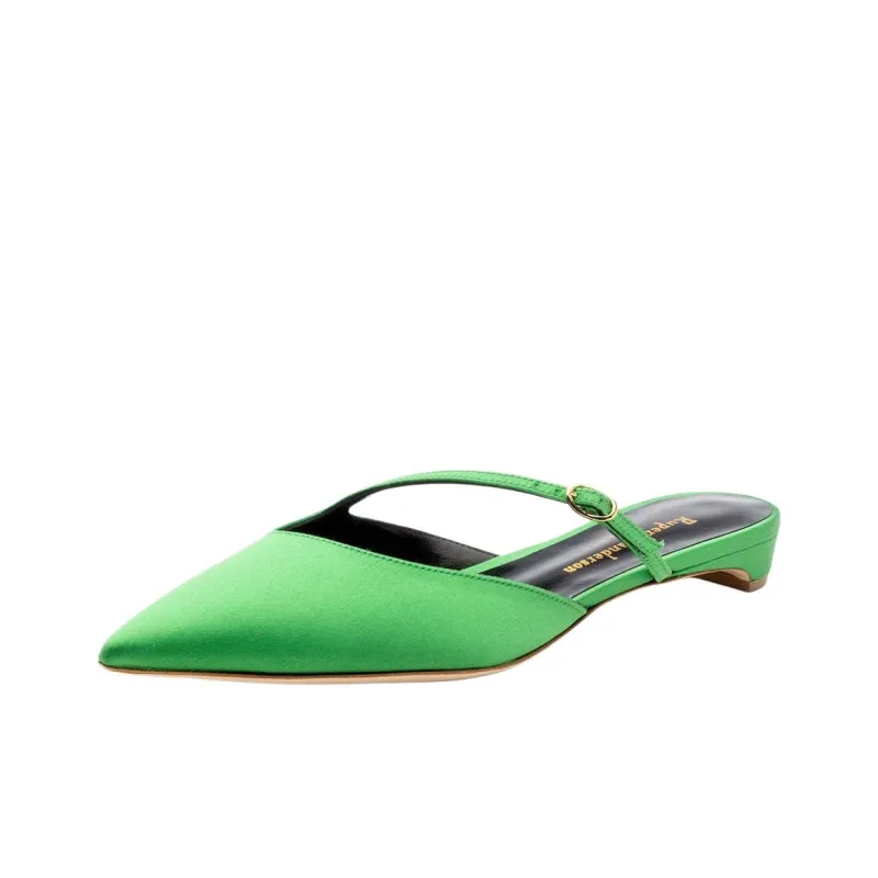 Rupert Sanderson Wrap-toe Slippers Women's Green-2