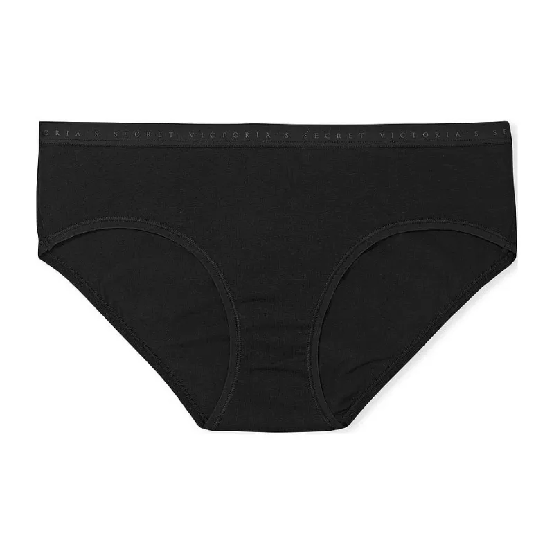 Victoria's Secret PINK/VICTORIA'SSECRET Setch Cotton Hiphugger Panty/P Underpants Women's 1 Pack Black-0