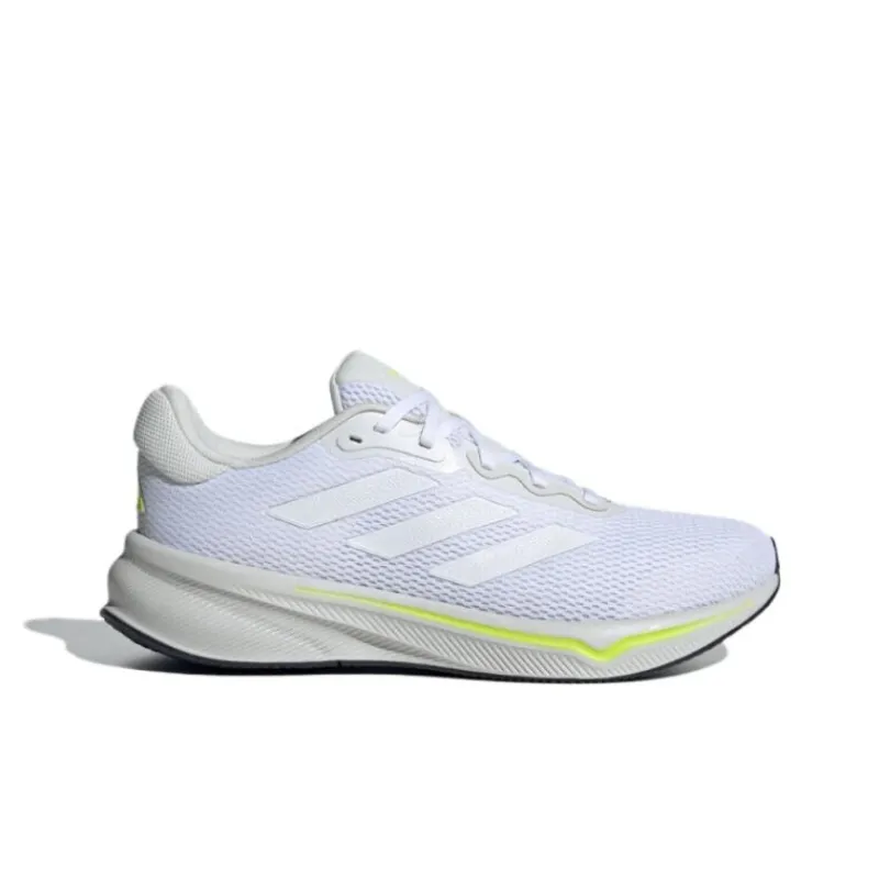 Adidas Anti Slip Wear Resistant Low Top Casual Running Shoes Men's White Yellow-1