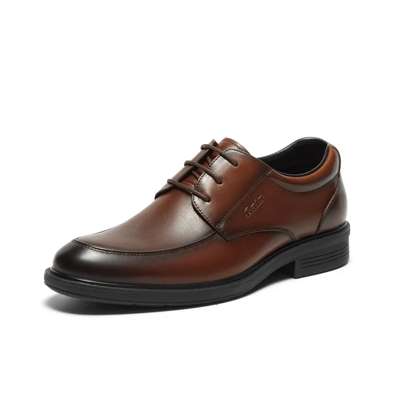 BATA Dress Shoes Men Low Top Solid Color-4