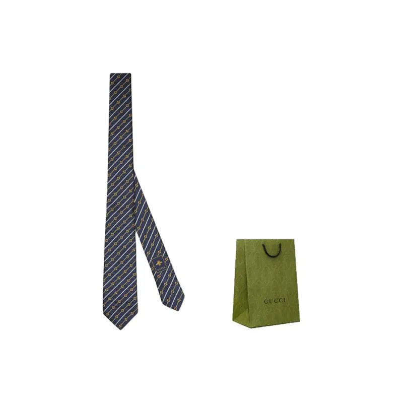 GUCCI Interlocking G Silk Tie-2