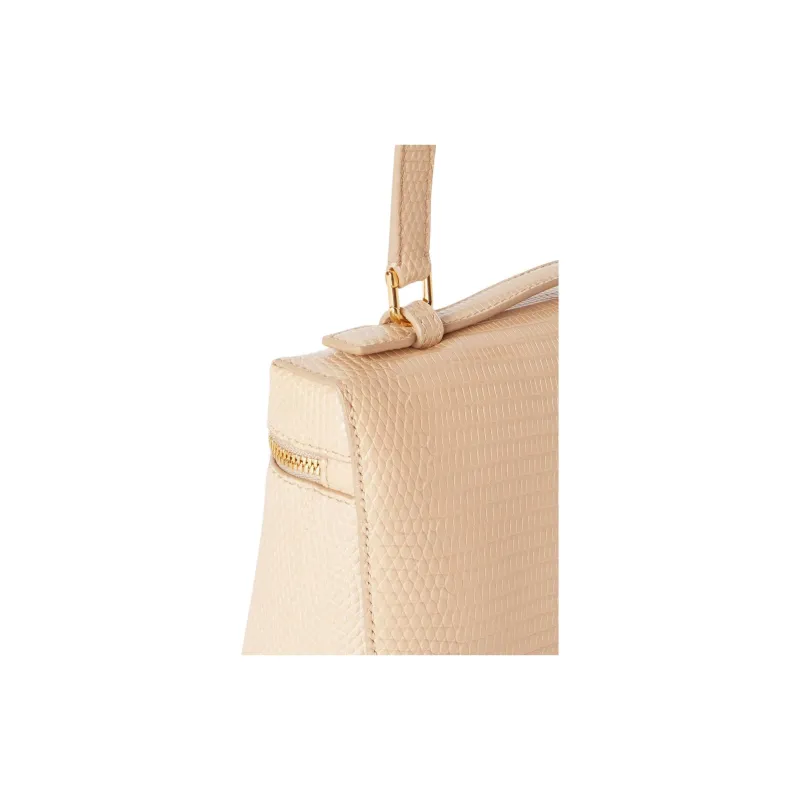 Loro Piana Armadillo Skin One Shoulder Handbags Women's Light Amber With Sun Gold-4