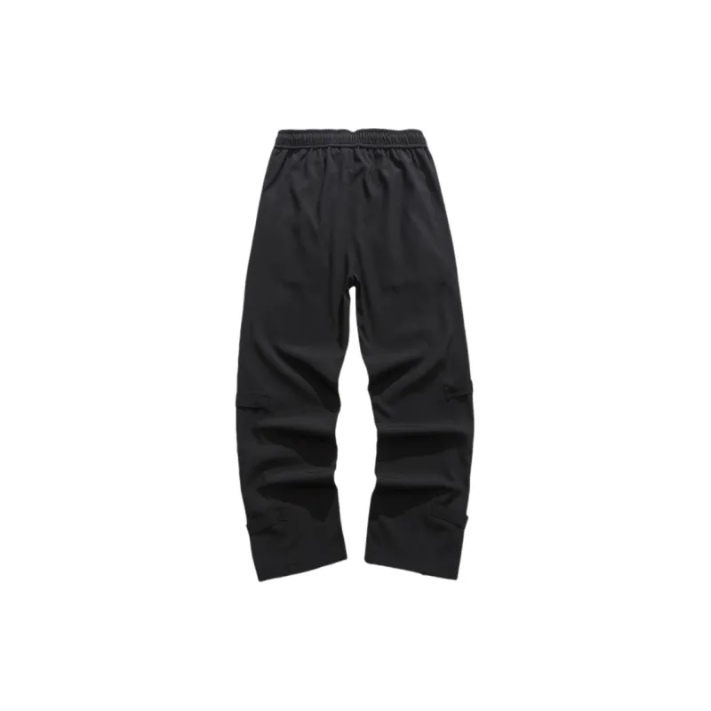 AMBER LIGHT Cargo Pants Unisex Black-1