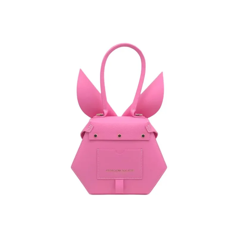BEDROOM SOCIETE BEDRU：M SCSJETE Calfskin Shoulder Bag Crossbody Bag Handbag Women's Pink-4