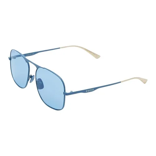 GUCCI Square Sunglasses Men's Blue