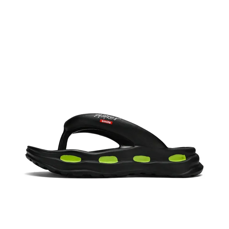 CariteSport EVA Quiet Odor Resistant Abrasion Resistant Slip Resistant Quick Drying Flip Flops Men's-0
