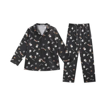 GUKOO Pajama Set Men's Dark Gray